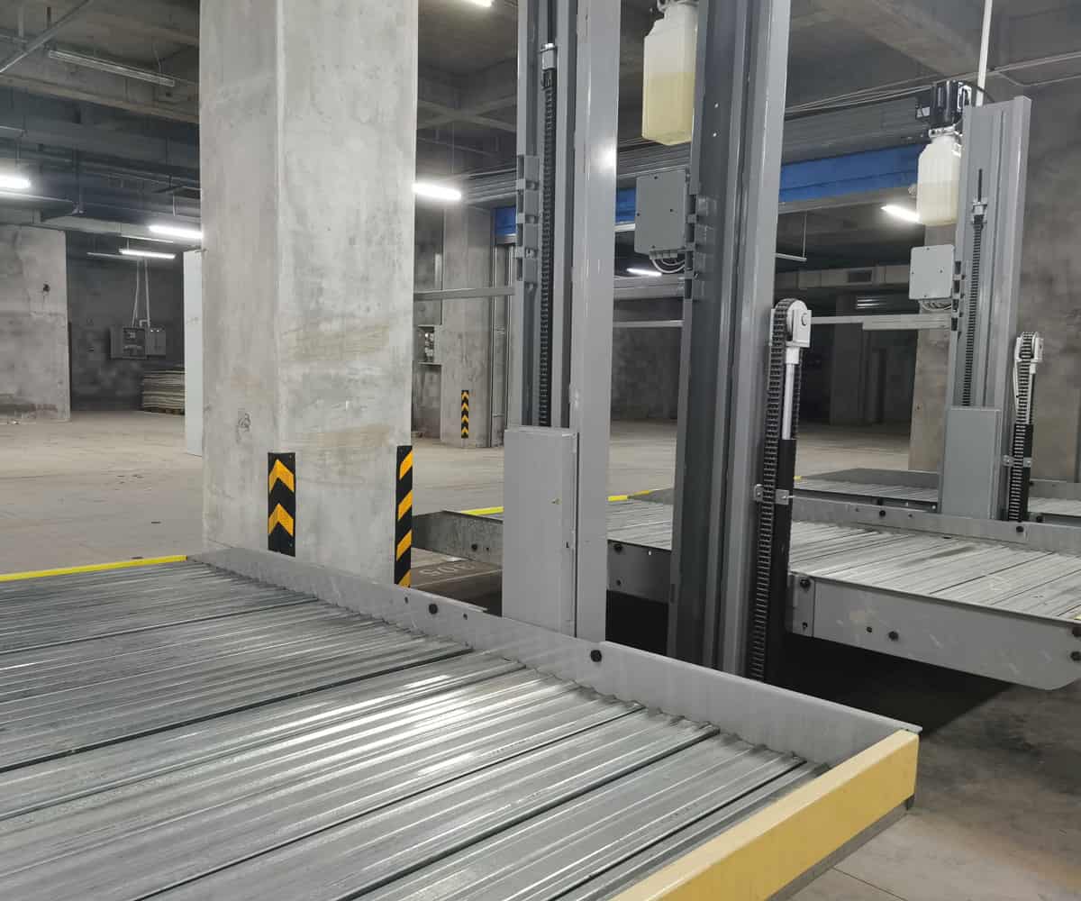 蓬溪县四柱机械立体车库改造