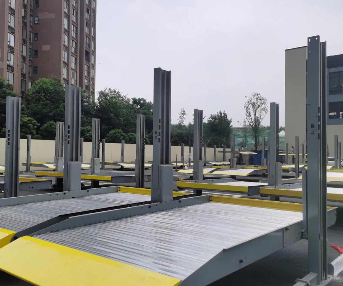 印台区简易升降式机械式立体停车设备拆除